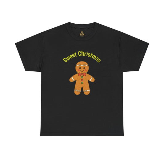 Gingerbread 'Sweet Christmas' Tee - Festive Holiday Kids & Adult Christmas T-Shirt