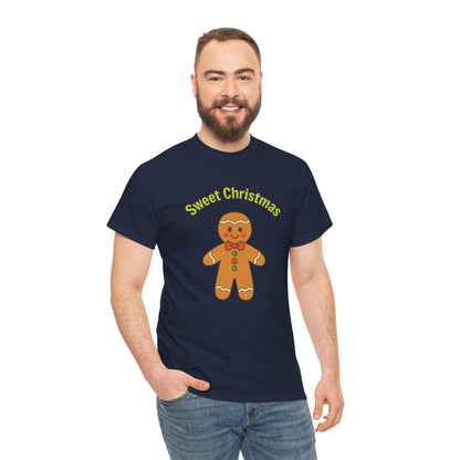 Gingerbread 'Sweet Christmas' Tee - Festive Holiday Kids & Adult Christmas T-Shirt