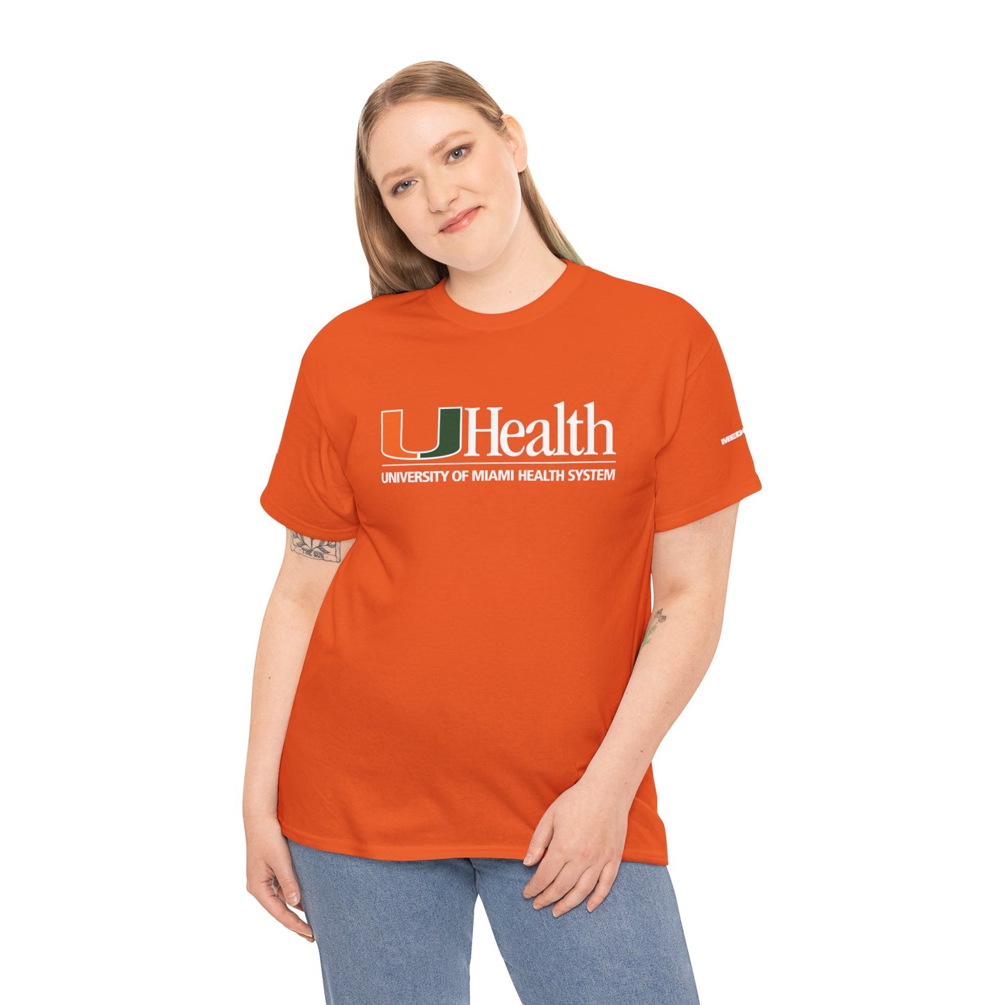UHealth University of Miami Health System Orange Tee — Medical Staff/Alumni T-Shirt