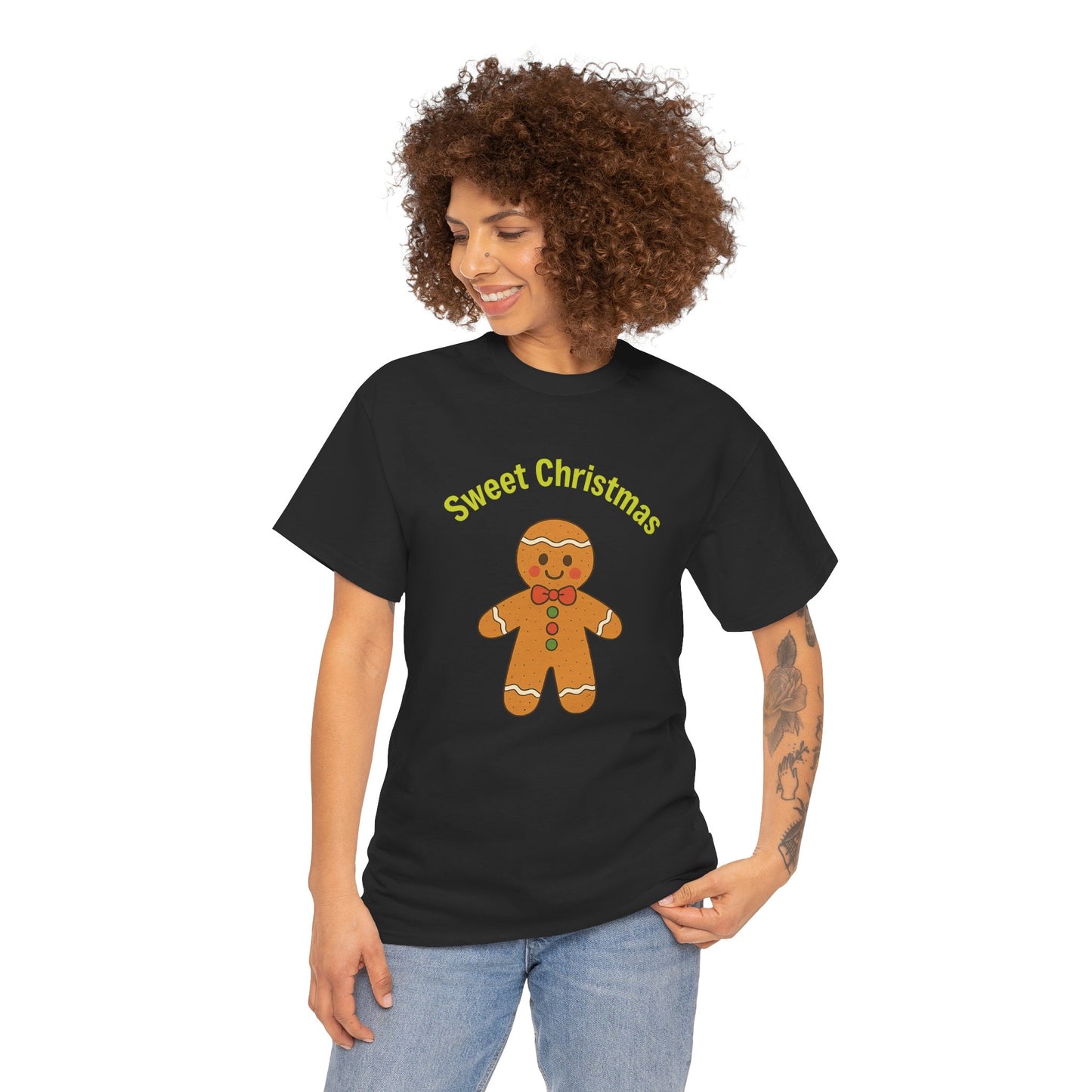 Gingerbread 'Sweet Christmas' Tee - Festive Holiday Kids & Adult Christmas T-Shirt
