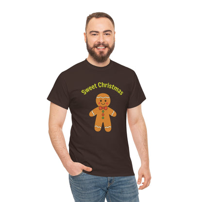 Gingerbread 'Sweet Christmas' Tee - Festive Holiday Kids & Adult Christmas T-Shirt