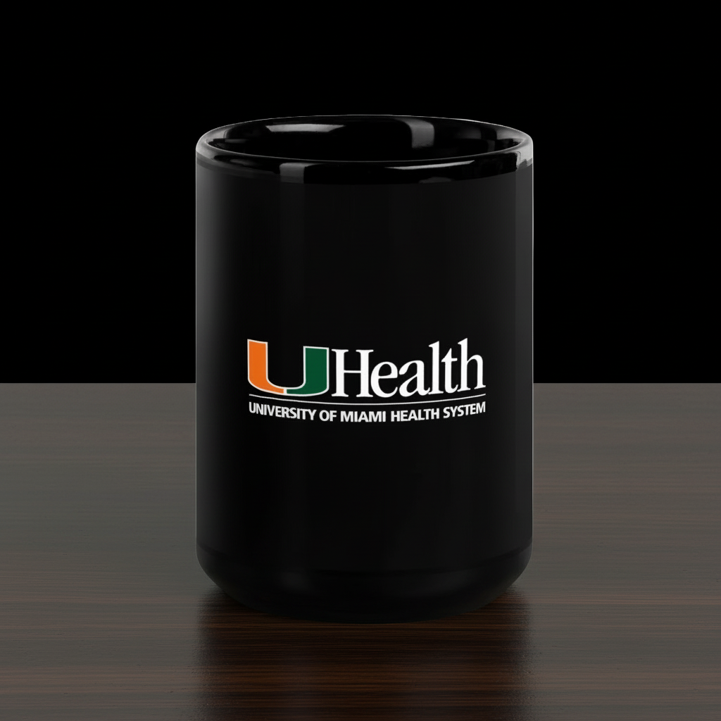 Black Glossy UHealth Mug
