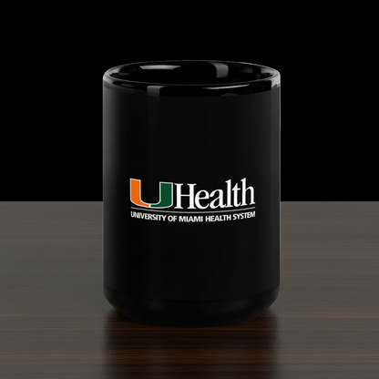 Black Glossy UHealth Mug